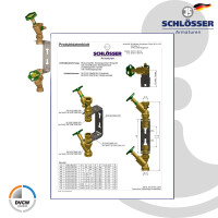 JS Einbaugarnitur für Steigstrangzähler mit Bauhöhe 105/150 mm - verstellbare Ausführung - Edelstahl