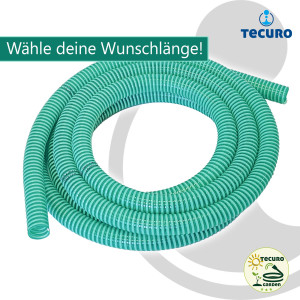 tecuro Saug- und Druckschlauch für Pumpen und Brunnen - 1 1/2  Zoll DN 38 - 5 mtr