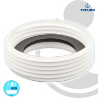 tecuro Reduzierstück für Siphon-Ablauf 1 1/4 IG x 1 1/2 AG, inkl. Dichtung