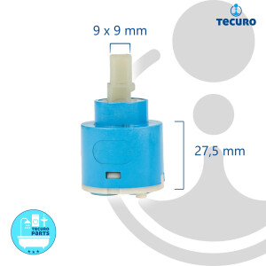 tecuro Kartusche Ø 35 mm Steuereinheit Regeleinheit für Einhebel-Armaturen Bad/Küche