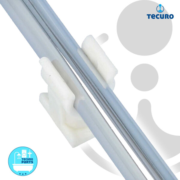 Bulk Hardware Rohr-Clip 22 Mm – 10 Stück, Kunststoff, Weiß, Für Rohrhalterungen