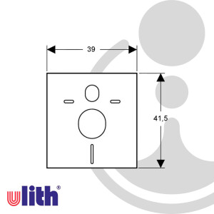 Ulith Schallschutz-Set für Wand-WC und Bidet -...