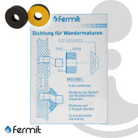Fermit Wandarmaturendichtung für S-Anschluss - Höhe 20 mm - 2-er Set