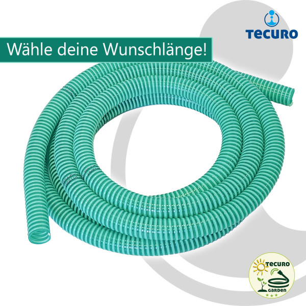 tecuro Saug- und Druckschlauch für Pumpen und Brunnen - 1 Zoll DN 25 - 25 mtr