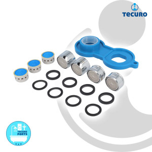 tecuro LongLife Strahlregler-Set, 8-teilig, mit Montageschlüssel