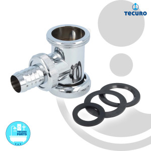 tecuro Zwischenstück - Adapter mit Geräteanschluss für Geruchsverschluss/Siphon