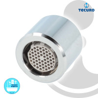 tecuro Design Luftsprudler 1/2 Zoll IG chrom Ø 23,2 mm