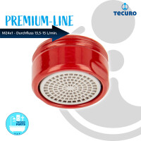 tecuro PREMIUM Mischdüse Strahlregler Luftsprudler M24x1 AG, rot (RAL3003)