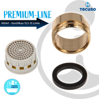 tecuro PREMIUM Mischdüse Strahlregler Luftsprudler Perlator M24x1 AG, gold