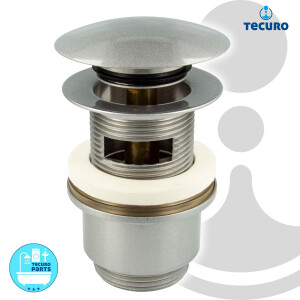 tecuro Pop Up Ablaufgarnitur edelmatt,1 1/4 Zoll -...