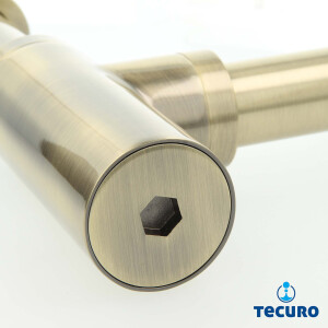 tecuro DESIGN Flaschensiphon Rohrgeruchsverschluss - Messing bronziert
