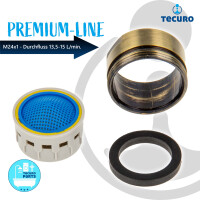 tecuro PREMIUM Mischdüse Strahlregler Luftsprudler Perlator M24x1 AG, bronze