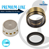 tecuro PREMIUM Mischdüse Strahlregler Luftsprudler Perlator M24x1 AG, bronze