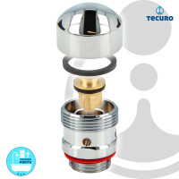 tecuro Rohrbelüfter 1/2 Zoll AG, Messing verchromt