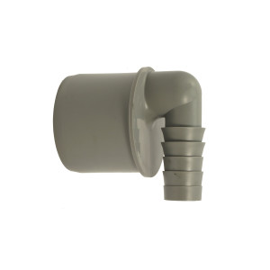 Schlauchnippel, 90° gewinkelt DN 40 für Schlauch von 18 bis 21,7 mm