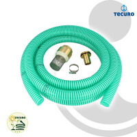 tecuro Saug- und Druckschlauch 3/4 Zoll (DN19) 5 mtr - mit Fußventil