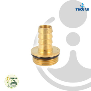 tecuro Saugfilter Set 1/2 Zoll - MS Fußventil mit Rückschlagventil, Saugkorb, Schlauchülle und Schlauchschelle