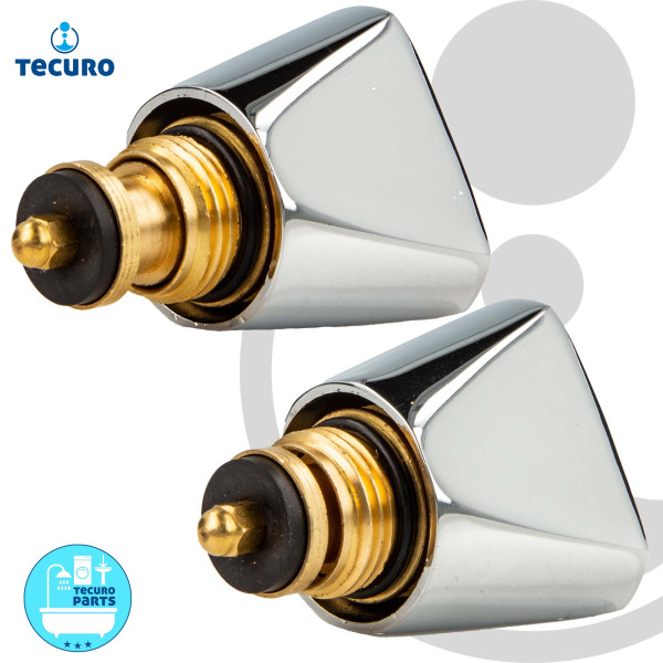 Tecuro Hahnoberteil 1/2 Zoll - Universal Für Küche & Bad Mit Dreikanthaube