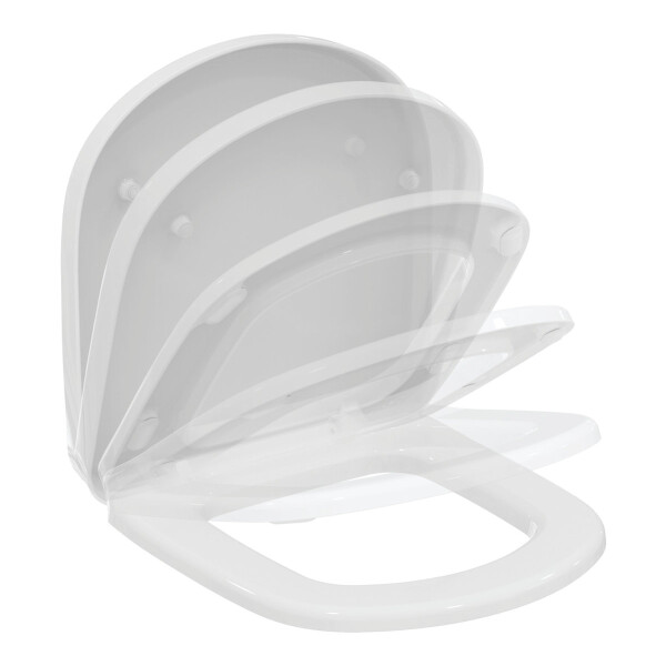 Ideal Standard WC-Sitz Eurovit Plus, für Kompakt-WC, Softclosing, Weiß, T679901