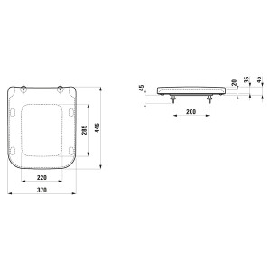 LAUFEN WC-Sitz Laufen Pro S ohne Absenkautomatik, abnehmbar, weiß, H891960
