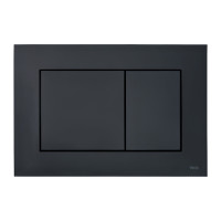 TECEnow WC-Betätigungsplatte für Zweimengentechnik, schwarz matt, 9240407