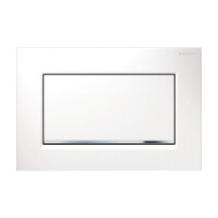 GEBERIT Betätigungsplatte Sigma30 Spül-Stopp-Spülung weiß/chrom 115.893.KJ.1