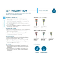 Hunter MP Rotator Düse Wurfweite 1,8 bis 3,5 m - Typ MP800SR-90 orange