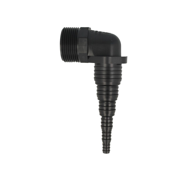 Haas OHA Pumpenanschluss Pumpenwinkel 90°, 1 1/4 Zoll AG -  für Schläuche von Ø 8,3 bis 33,5 mm