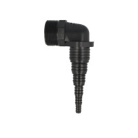 Haas OHA Pumpenanschluss Pumpenwinkel 90°, 1 1/4 Zoll AG -  für Schläuche von Ø 8,3 bis 33,5 mm