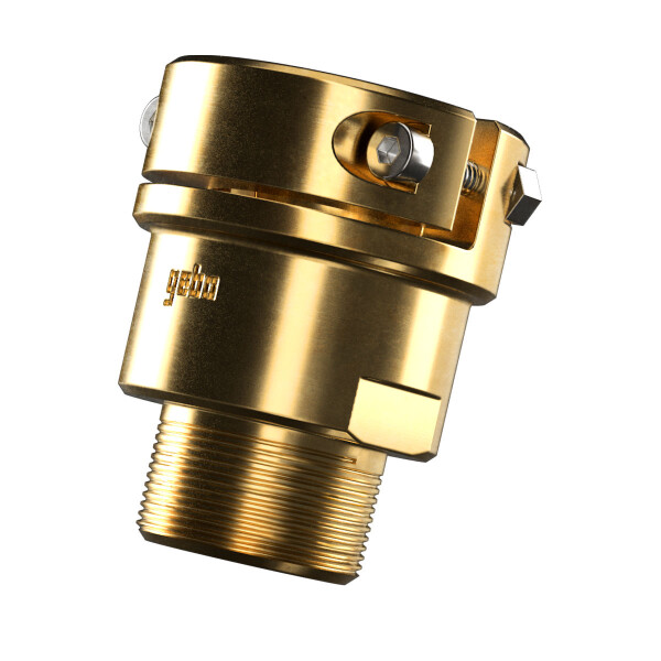 GEBO minigebo Kompaktadapter mit Außengewinde, Messing - Serie 303 - für Stahlrohr