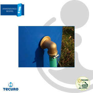 tecuro Behälterverschraubung Durchführung AG 1 Zoll x Ø 25 mm Schlauchtülle