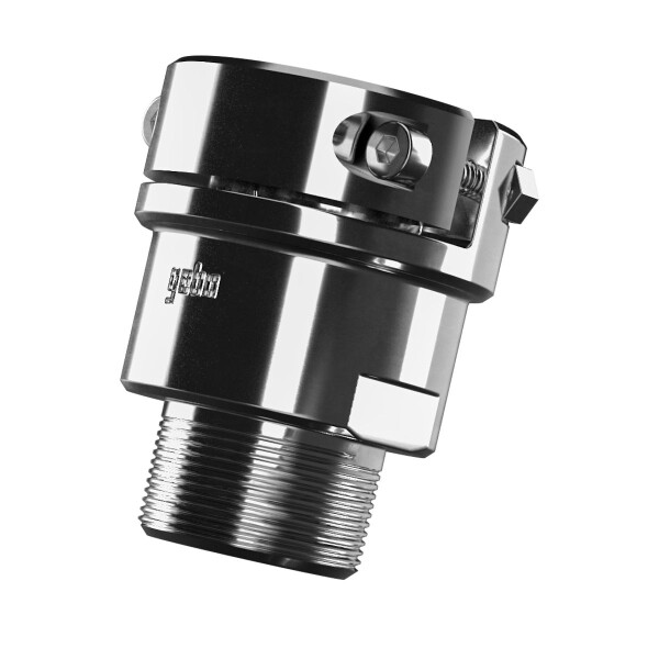 GEBO minigebo Kompaktadapter mit Außengewinde, MS vernickelt - Serie 304 - für Stahlrohr
