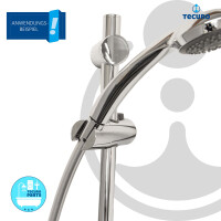 tecuro Brausestange 70 cm Wandstange SUN - mit variablen Wandbefestigungen, verchromt