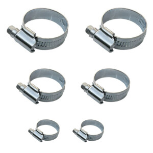 tecuro Stahl Schlauchschellen - Set, 1/2 - 3/4 - 1 Zoll,...