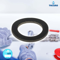 tecuro Gummi-Dichtung 21 x 30 x 2,0 mm für Sanitär-Heizungsinstallation
