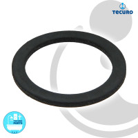 tecuro Gummi-Flachdichtung für Siphon Überwurfmutter 1 1/2 Zoll (45 x 36 x 2mm)
