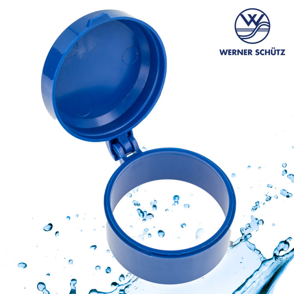 tecuro Schutzkappe für Schütz-Wohnungswasserzähler - blau