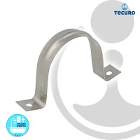 tecuro Befestigungsschelle Ø 38 mm, zweilaschig, edelstahl - für Rohre & Schläuche