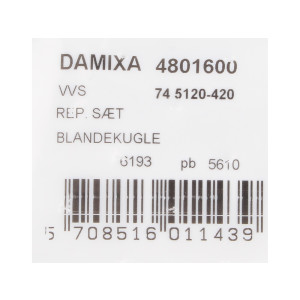 Damixa Austausch-Regulierkugel 4801600 zu Kugelkartusche bis Bj. 1992
