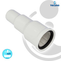 tecuro Übergangsstutzen - Reduzierung von Ø 50 - 40 - 32 mm - KS-weiß