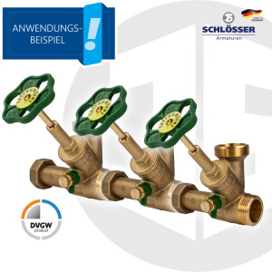 JS Abzweig -T- Ventil mit steigender Spindel, Typ 7500...