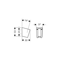 hansgrohe Brausehalter Wandhalter PorterS für Handbrausen 28331000 verchromt