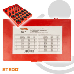 STEDO Industrie O-Ring-Box, Sortiment mit 32 Abmessungen...