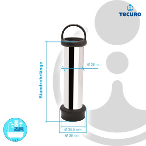 tecuro Standrohr 1 1/4 Zoll für Waschtische &...