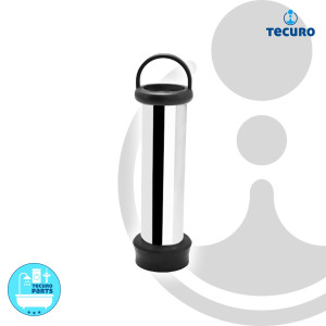 tecuro Standrohr 1 1/4 Zoll  x 120 mm, für Waschtische & Waschbecken, MS chrom