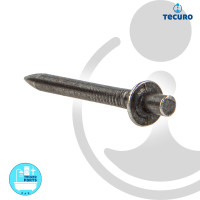 tecuro Fixpin Einschlagdübel -nägel Ø 4 mm, gehärtet, VPE 100 Stück, für Rohbeton