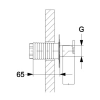 Haas OHA-Dichtfix Abdichtungshülse 6635, 1/2 Zoll