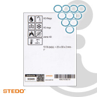 STEDO HD Pressdichtung, 23 x 30 x 2 mm (VE 10 Stück), nach DIN-DVGW - DIN 3535-6