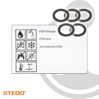 STEDO EPDM Dichtung, 32 x 44 x 2 mm (VE 5 Stück), nach WDK-Leitlinie 2201