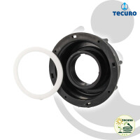 tecuro IBC Adapter Anschlusskappe mit Grobgewinde S60 x 6 und Innengewinde 1/2 Zoll, HDPE
